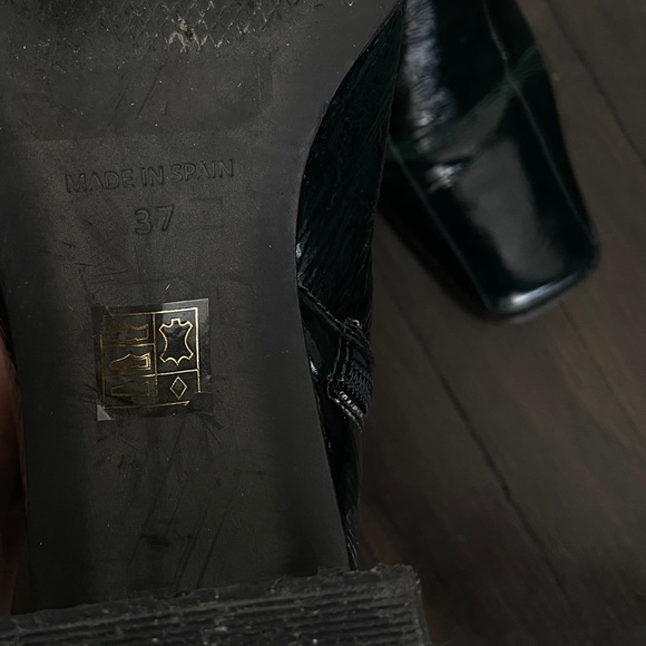 L’intervalle | BOGART GREEN LEATHER BOOTS - Picture 6 of 8